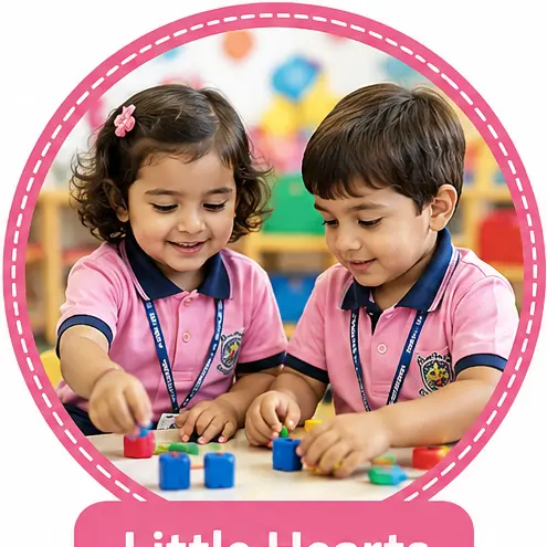 Little Hearts Program - Young children engaged in Montessori activities